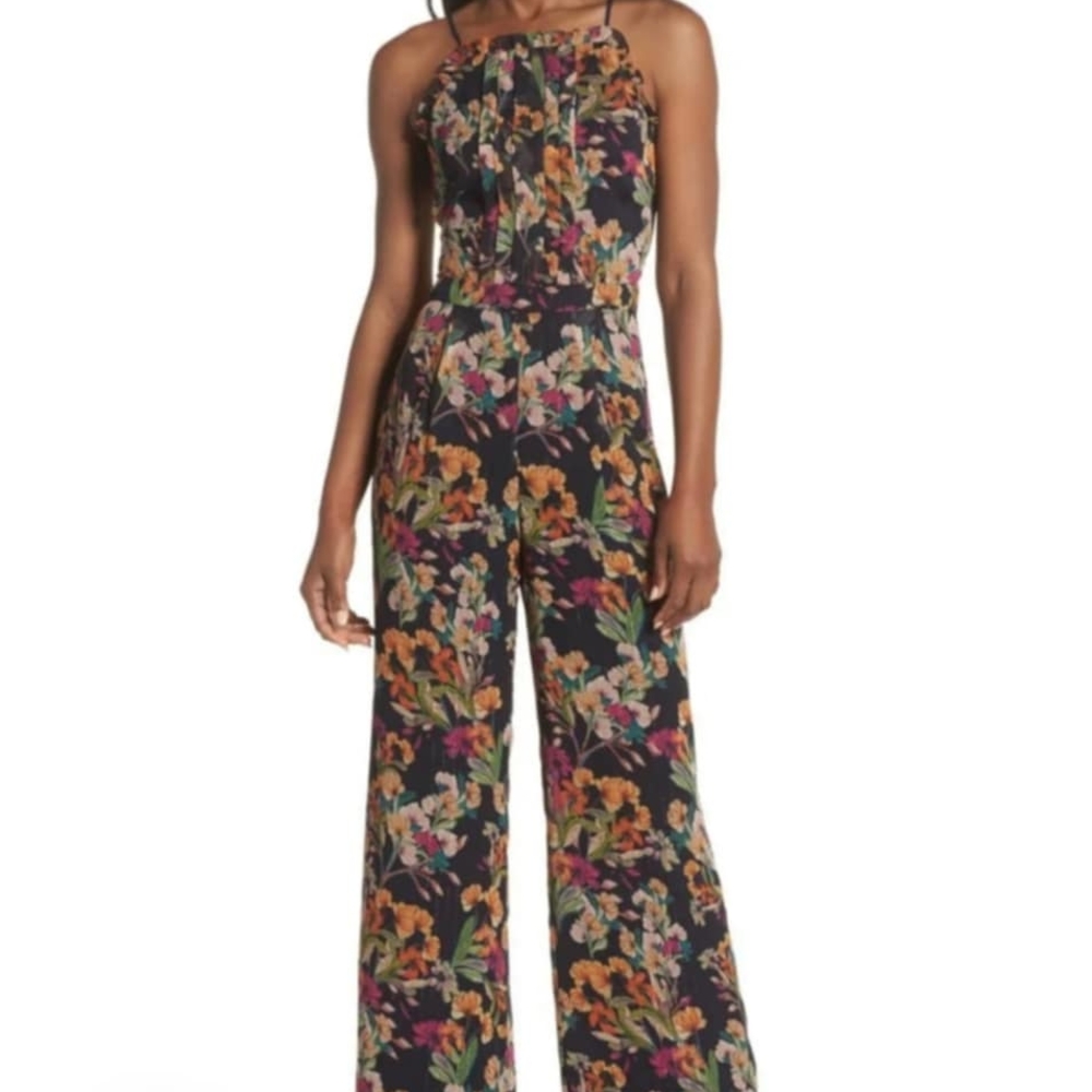 Adelyn Rae Multicolor Floral Jumpsuit